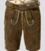 Traditional Fit Lederhosen Men in Deep Earth Front
