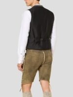 Frontier Deerskin Lederhosen in Coyote Brown Back