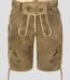 Frontier Deerskin Lederhosen in Coyote Brown Front